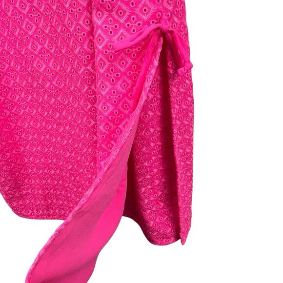 Lilly Pulitzer Fluorescent Neon Pink Aisha Romper Size 10 NWT Shorts Under Dress - Picture 7 of 16